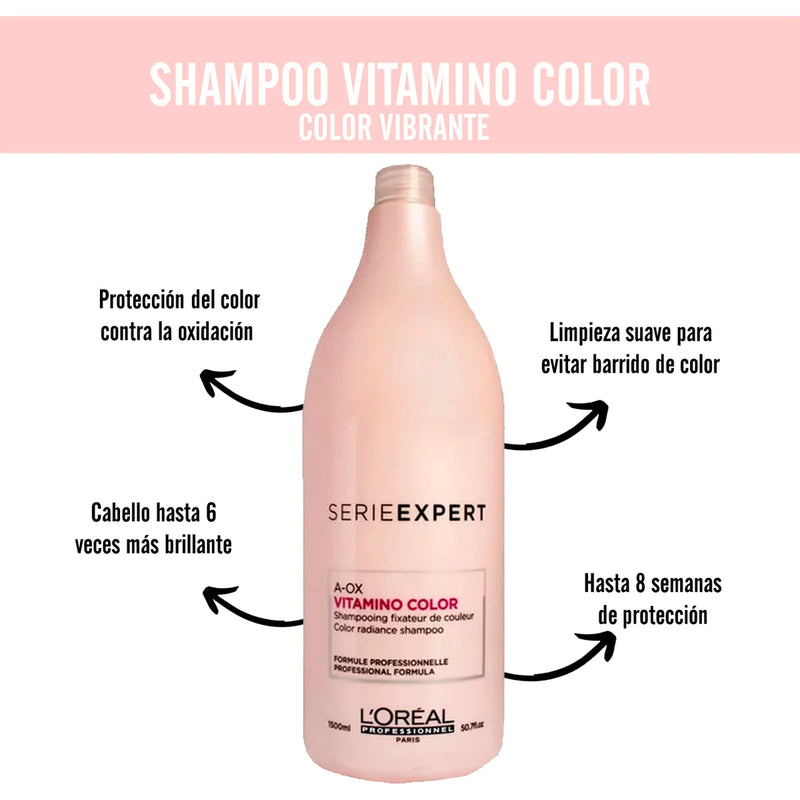 L'Oréal Professionnel Paris - Serie Expert - Shampoo Fixador de cores 1500ml