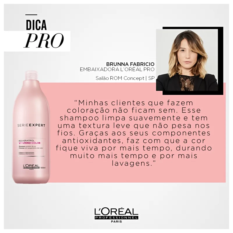 L'Oréal Professionnel Paris - Serie Expert - Shampoo Fixador de cores 1500ml