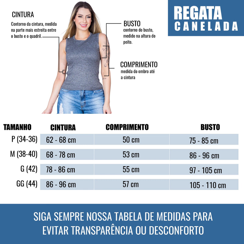 Regata Feminina Canelada