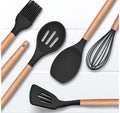 Kit 12 Peças Utensílios de Cozinha Silicone Livre de BPA Antiaderente com Suporte